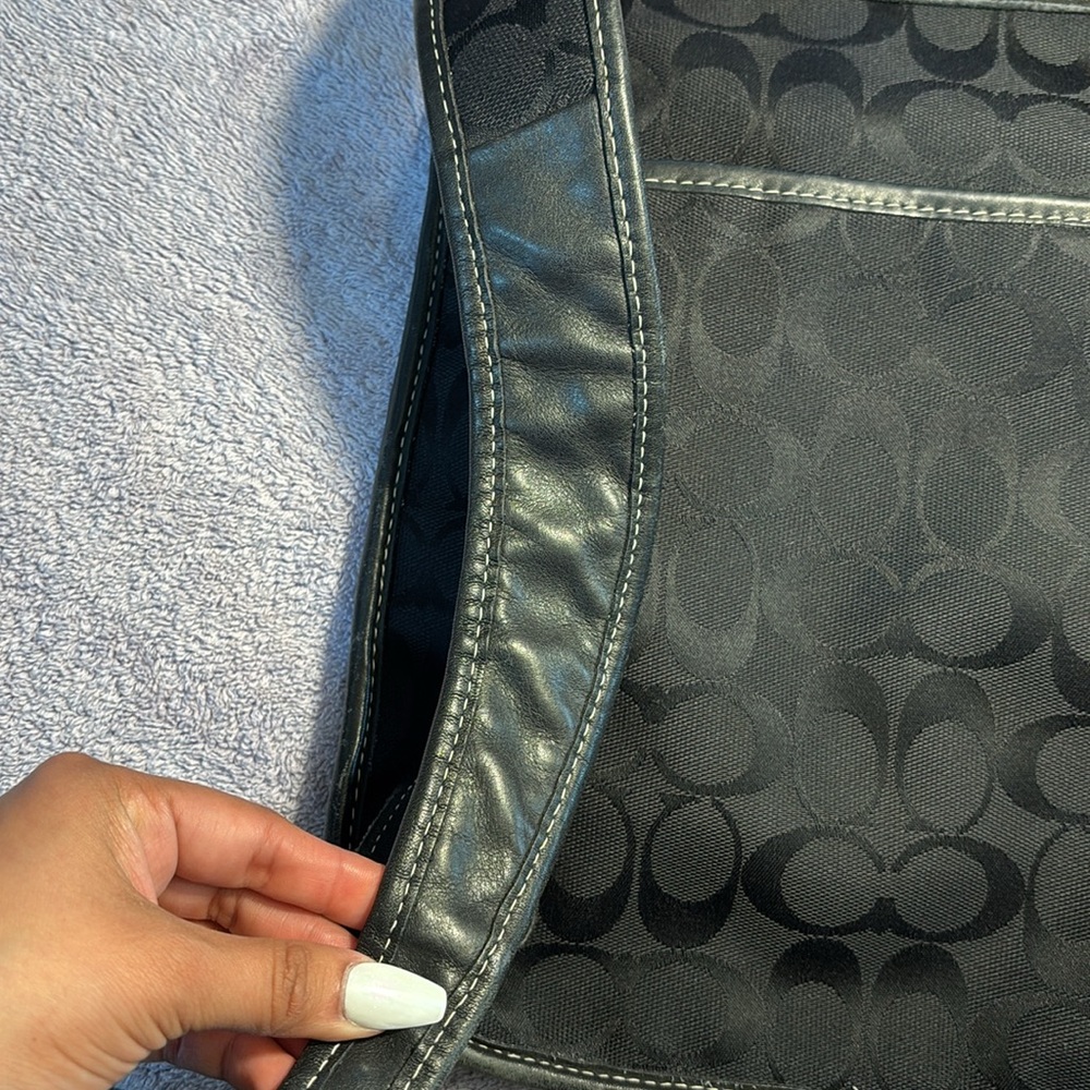 Coach Black Backpack Sleek Minimalist Design - Picture 10 of 14